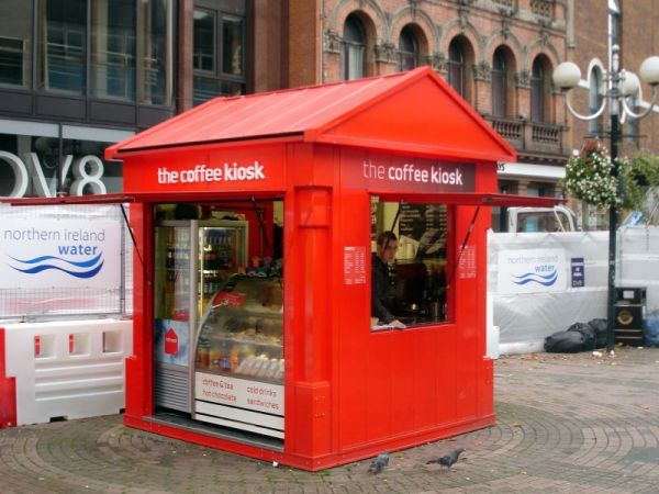 Kiosek v centru Belfastu